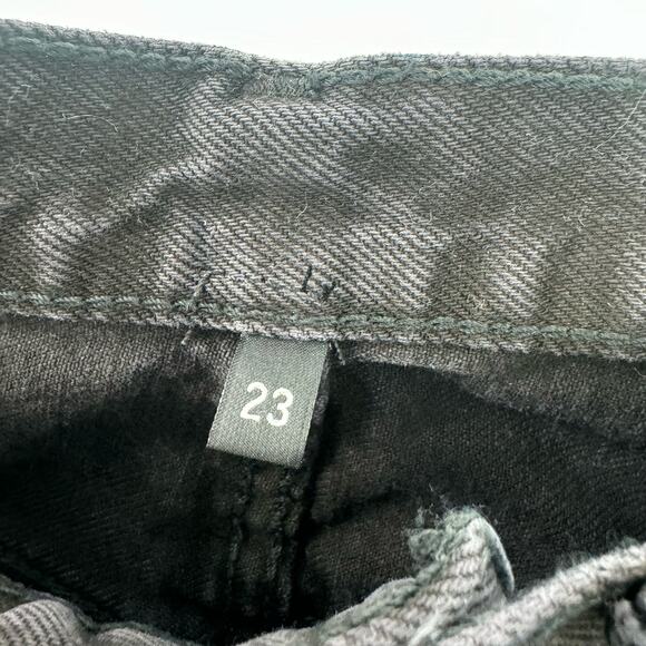 RE/Done Comfort Stretch High Rise Loose Fit Jeans Straight Leg Black Size 23 NWT - Picture 12 of 13